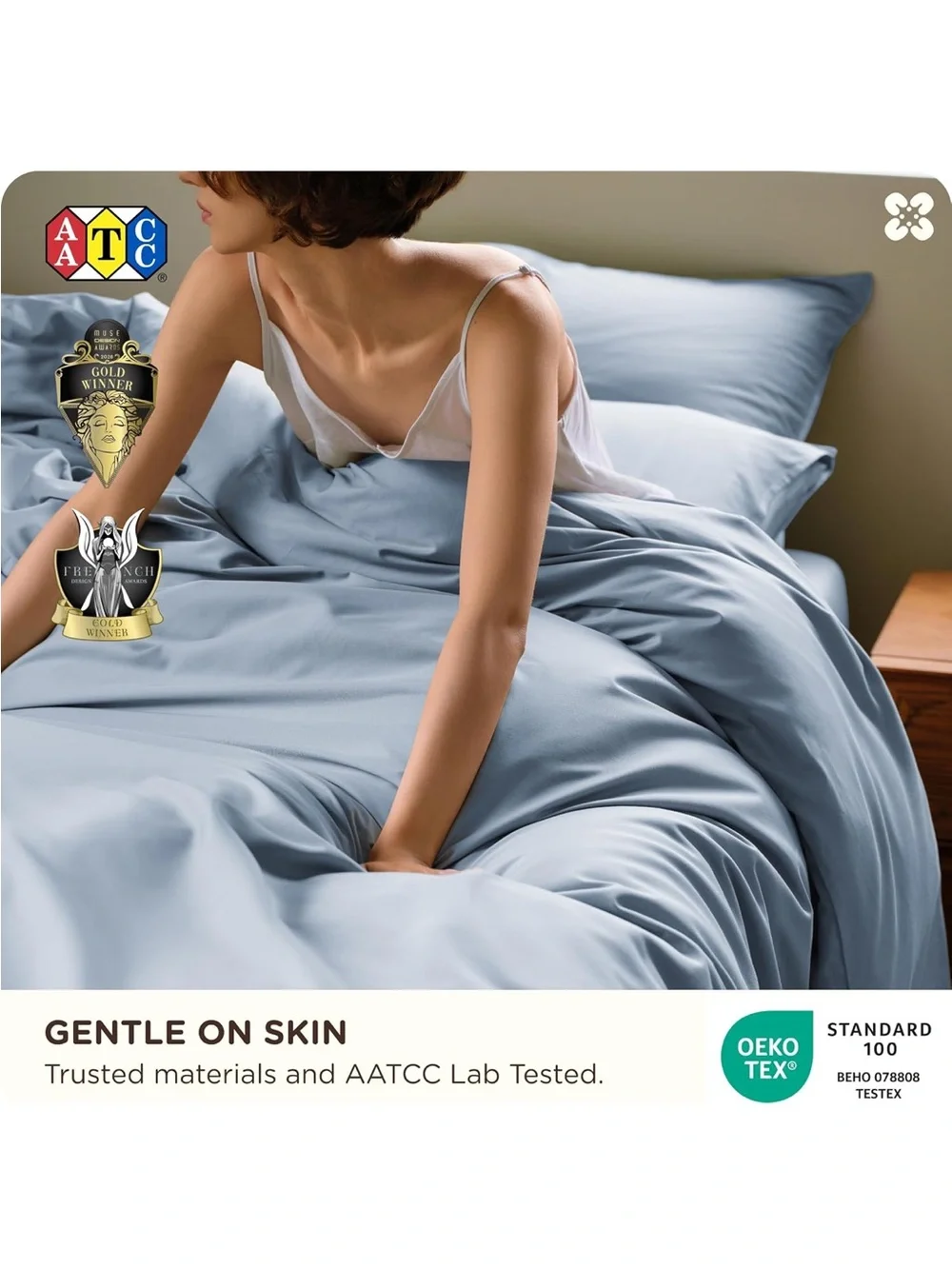 NEW Bedsure PureWoven Bamboo/Cotton Cooling Duvet Cover, Ideal for Hot Sleepers,